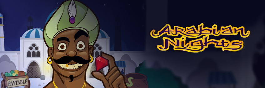 arabian nights progressive online slot machine review