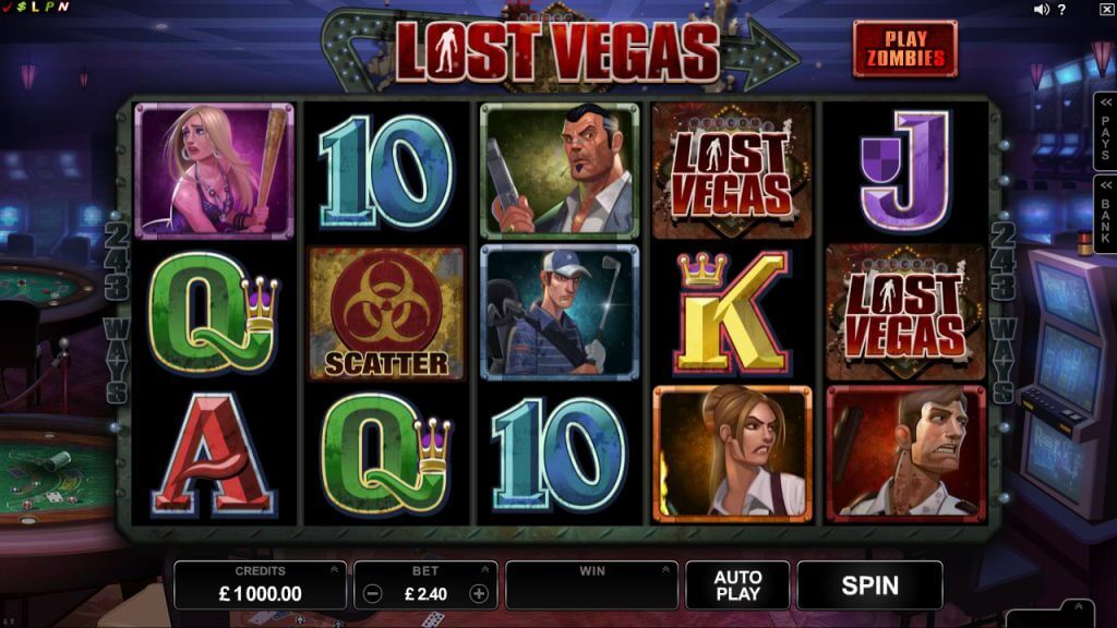 lost vegas slot machine reels