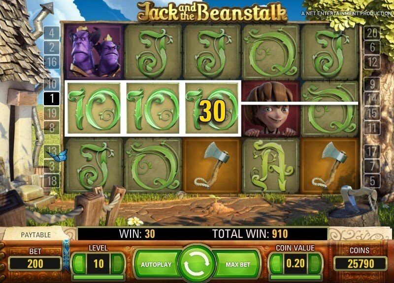 netent jack and the beanstalk casino