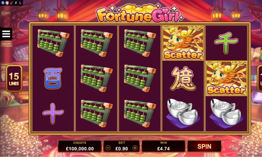 fortune girl slots free spins