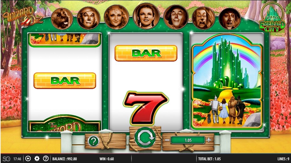 wms slots wizard of oz the road to emerald city