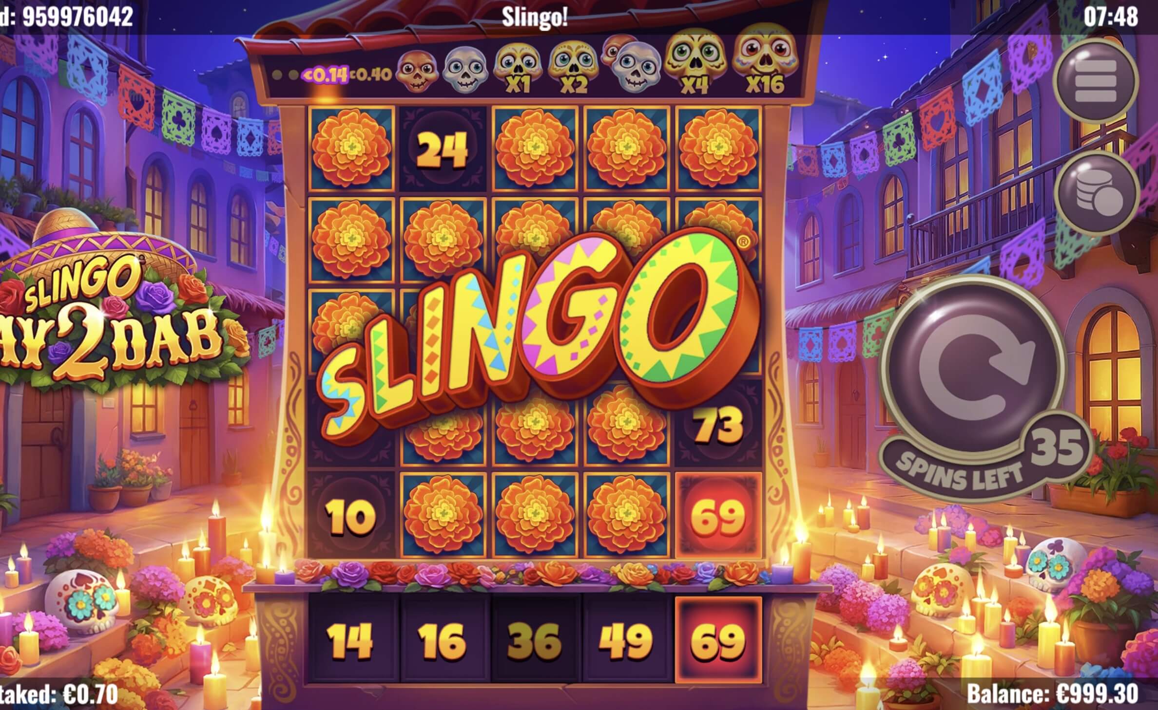 slingo day to dab max win