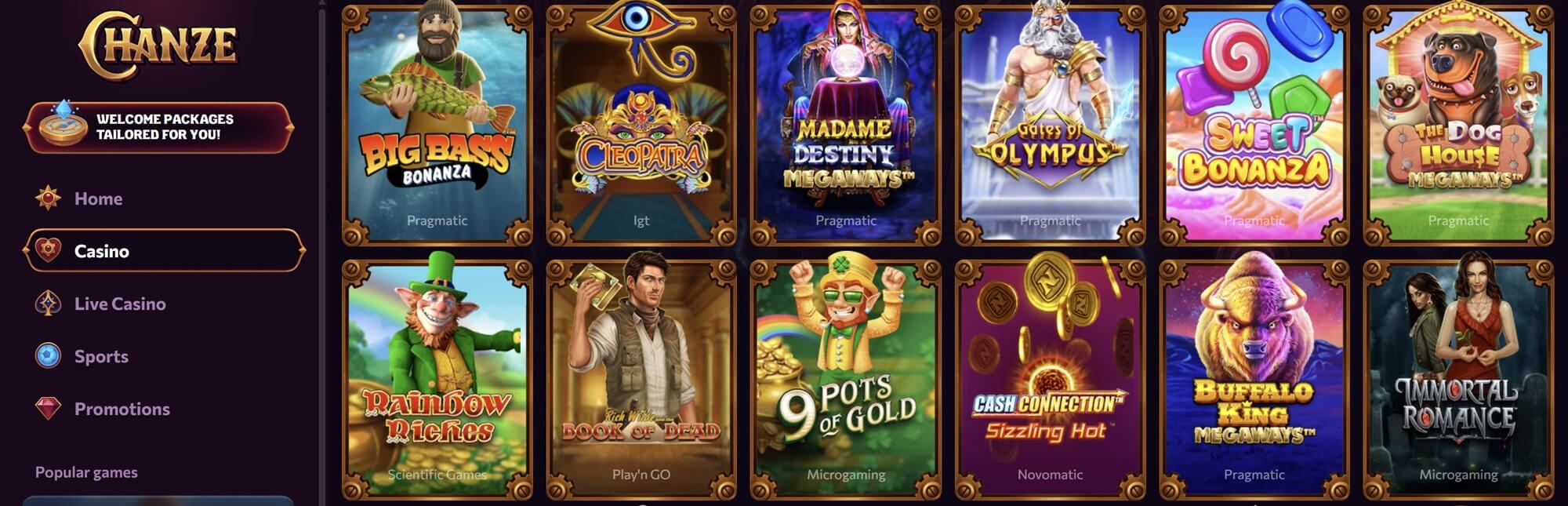 Chanze Casino slots