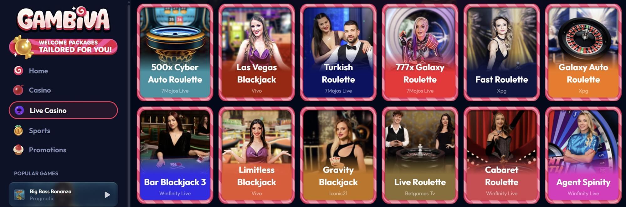 gambiva live casino