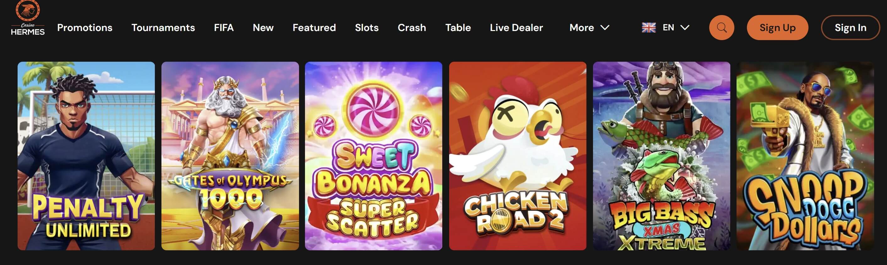 casino hermes slots