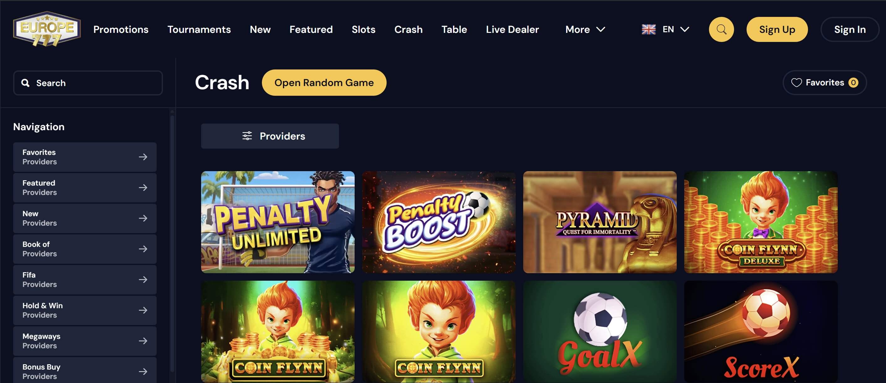 crash games at casino europe777