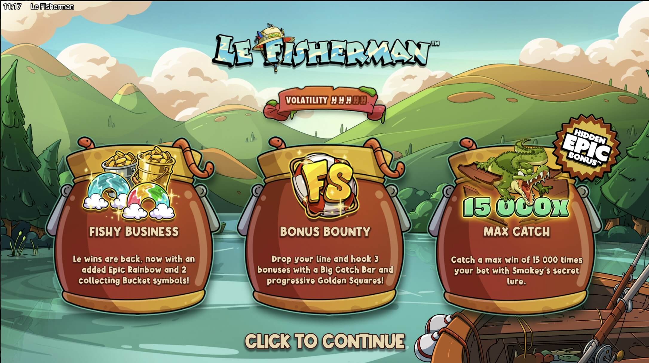 le fisherman slot game features