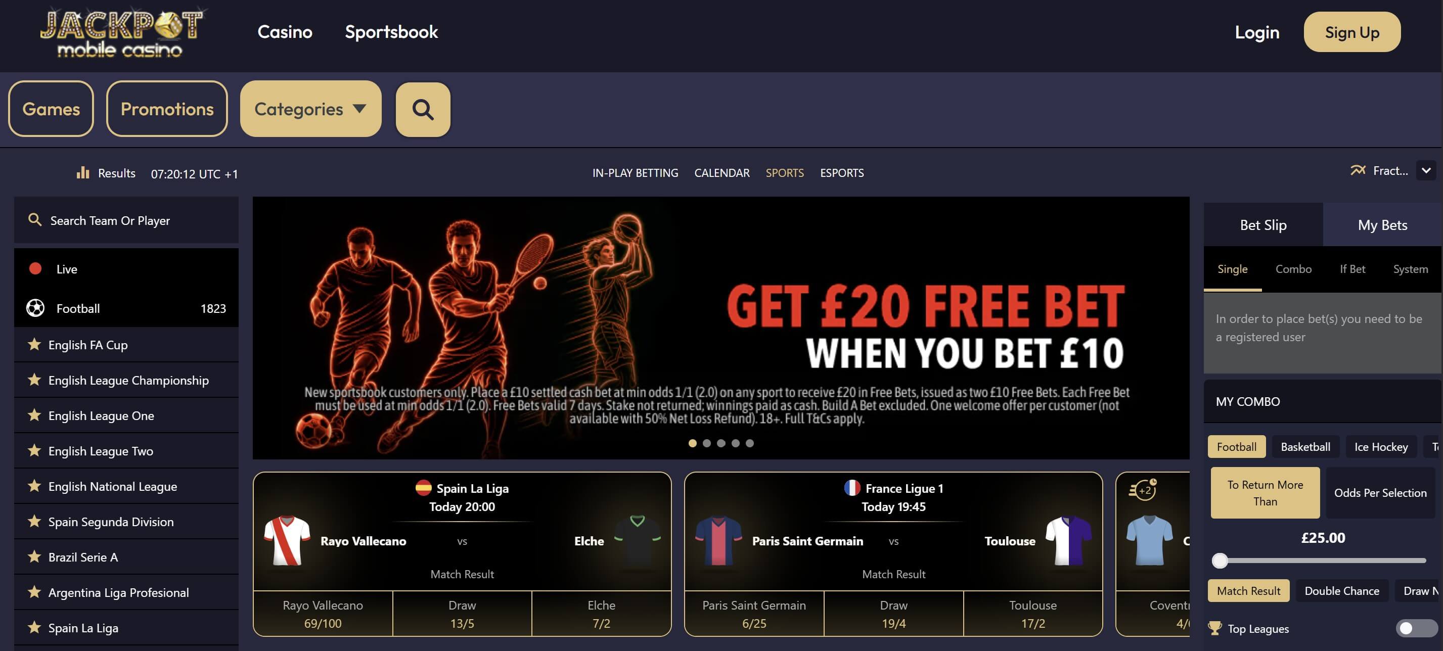 sports betting at jackpot mobile