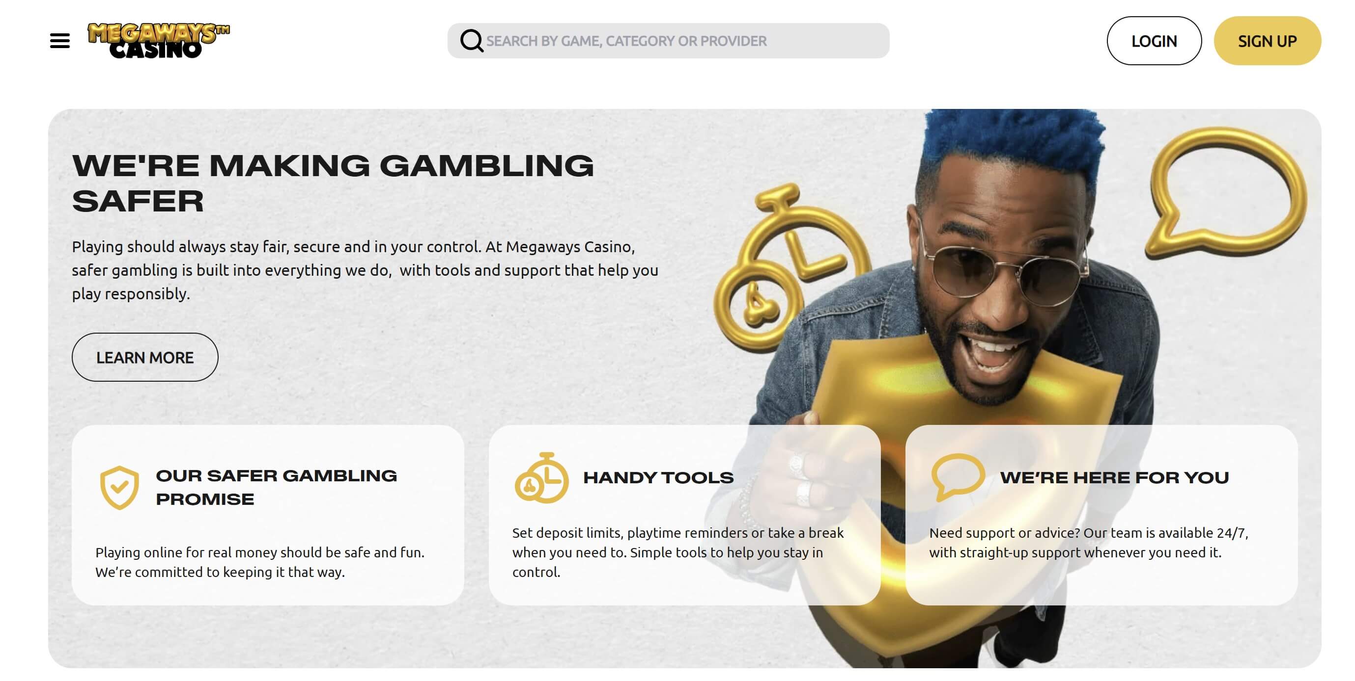 safe gambling at megawaycasino.com
