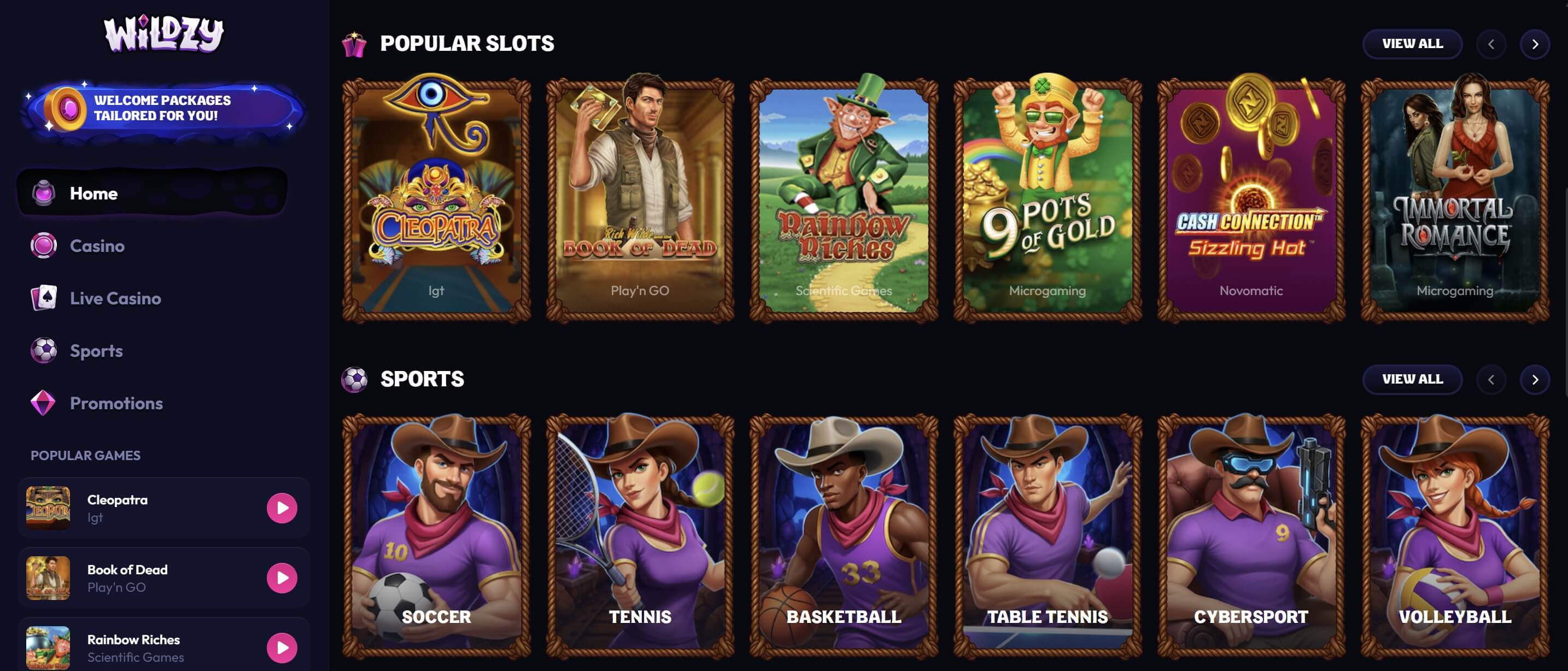 wildzy casino slots