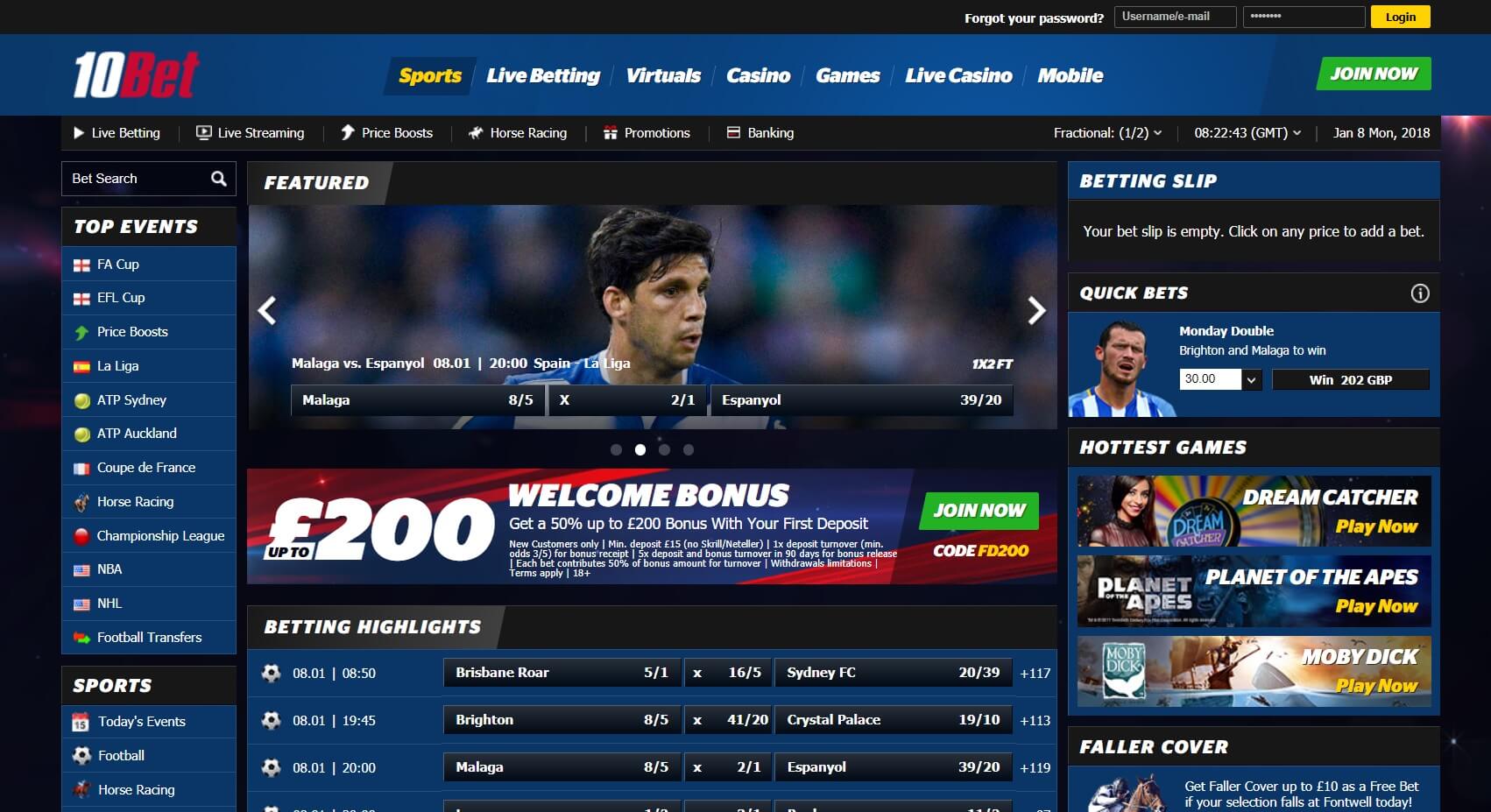10bet sports betting