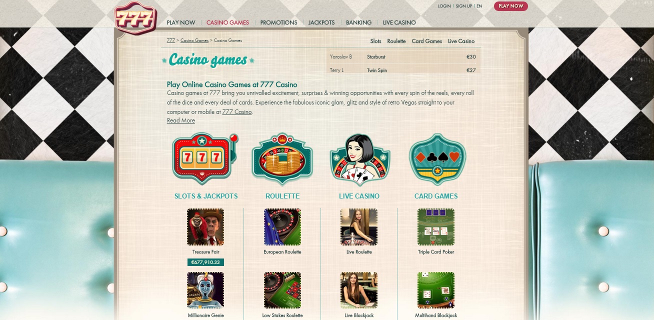 777 Casino Bonus