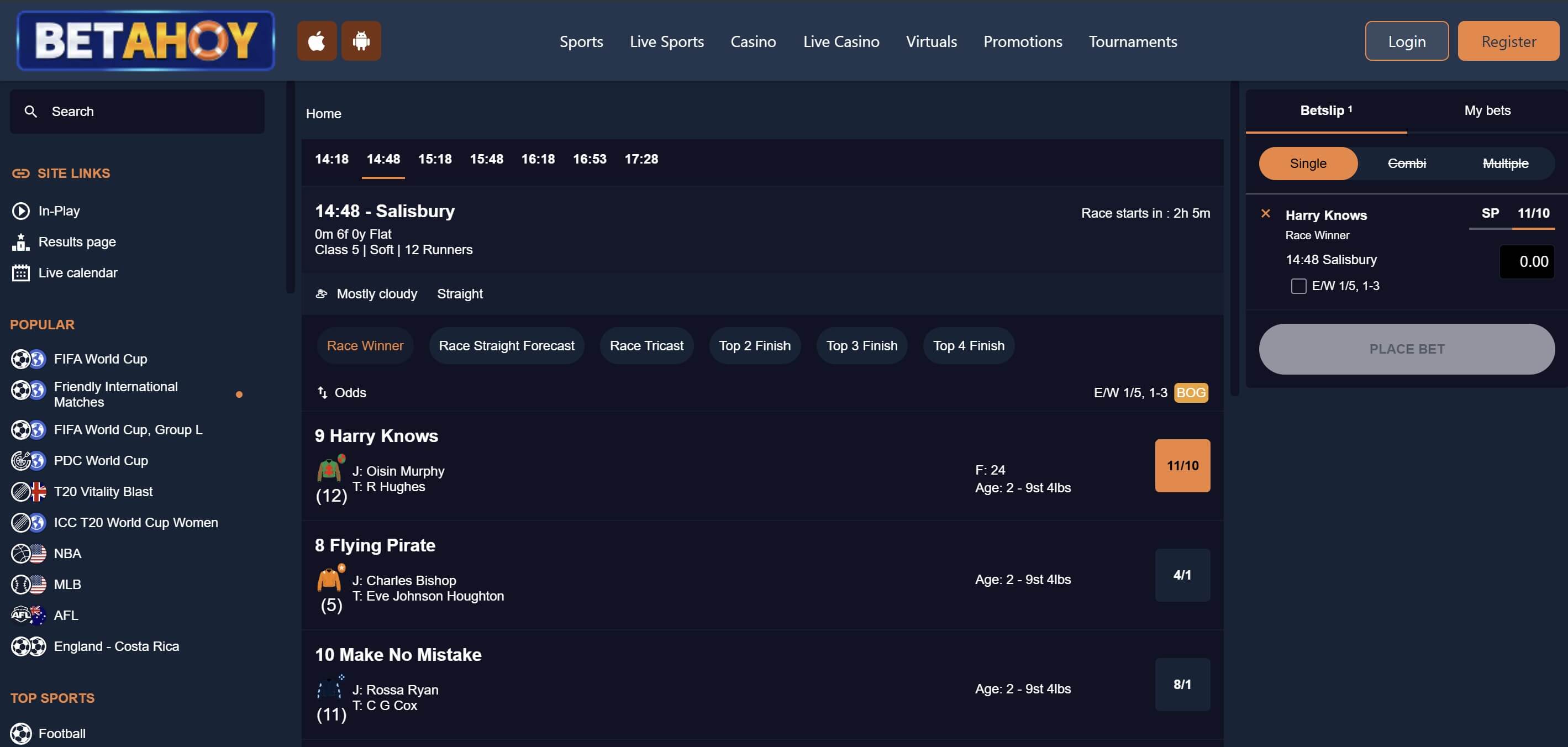 sports betting options at betahoy