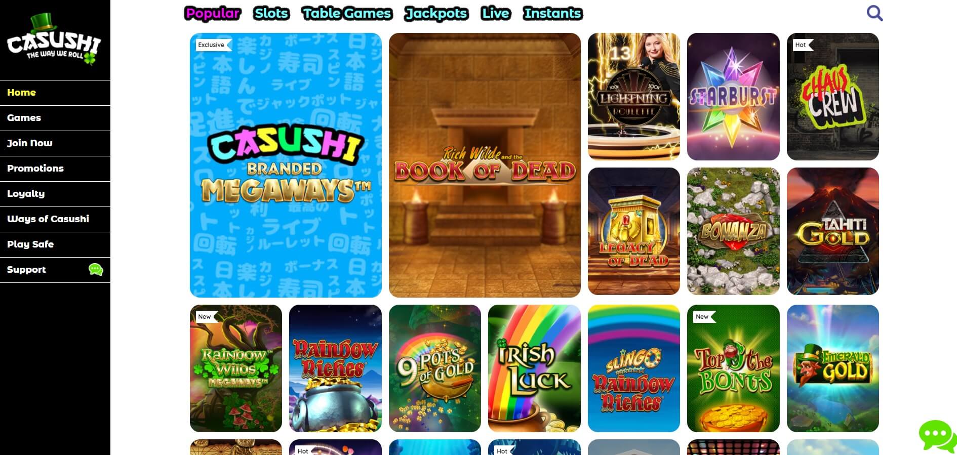 casishi casino real money games and slots