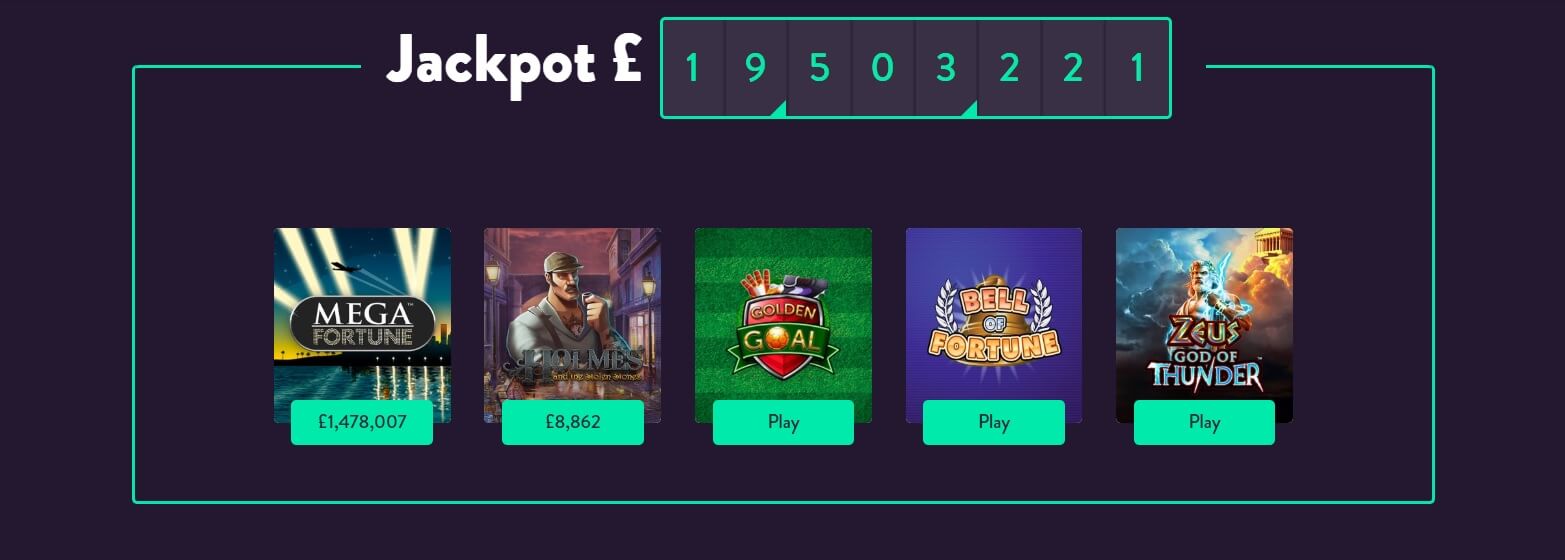 dunder jackpots