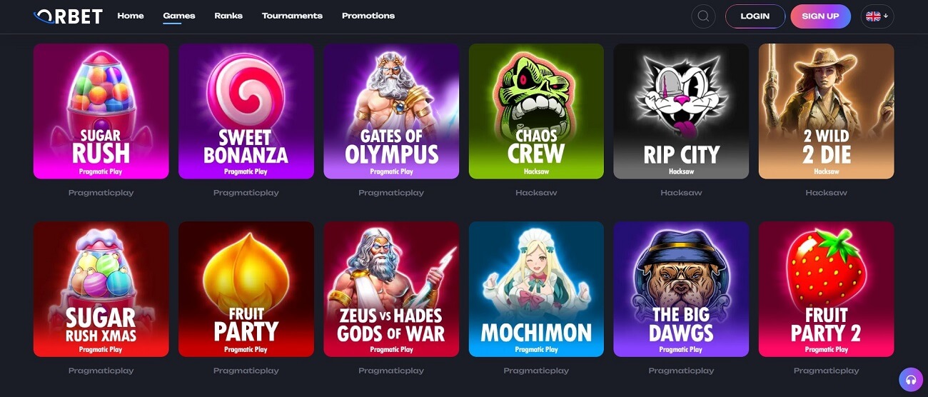 orbet casino real money slots