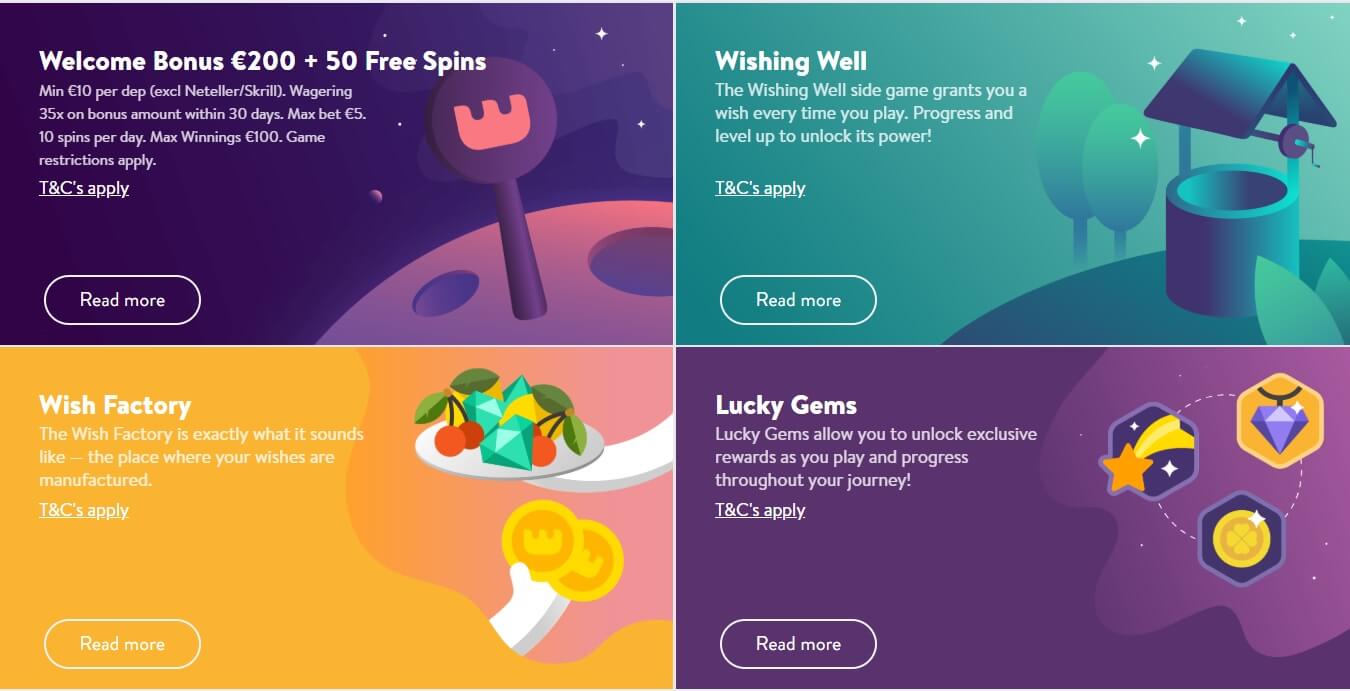 wishmaker casino bonus