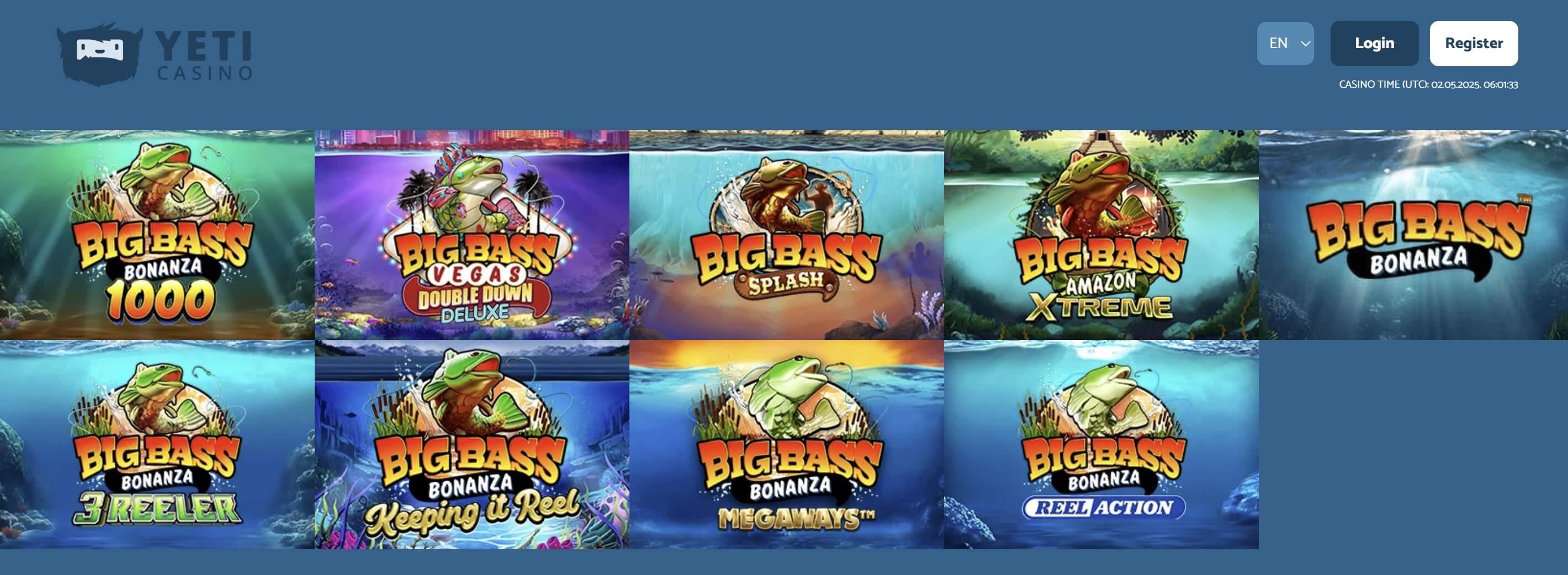 big bass slots at yeti casino