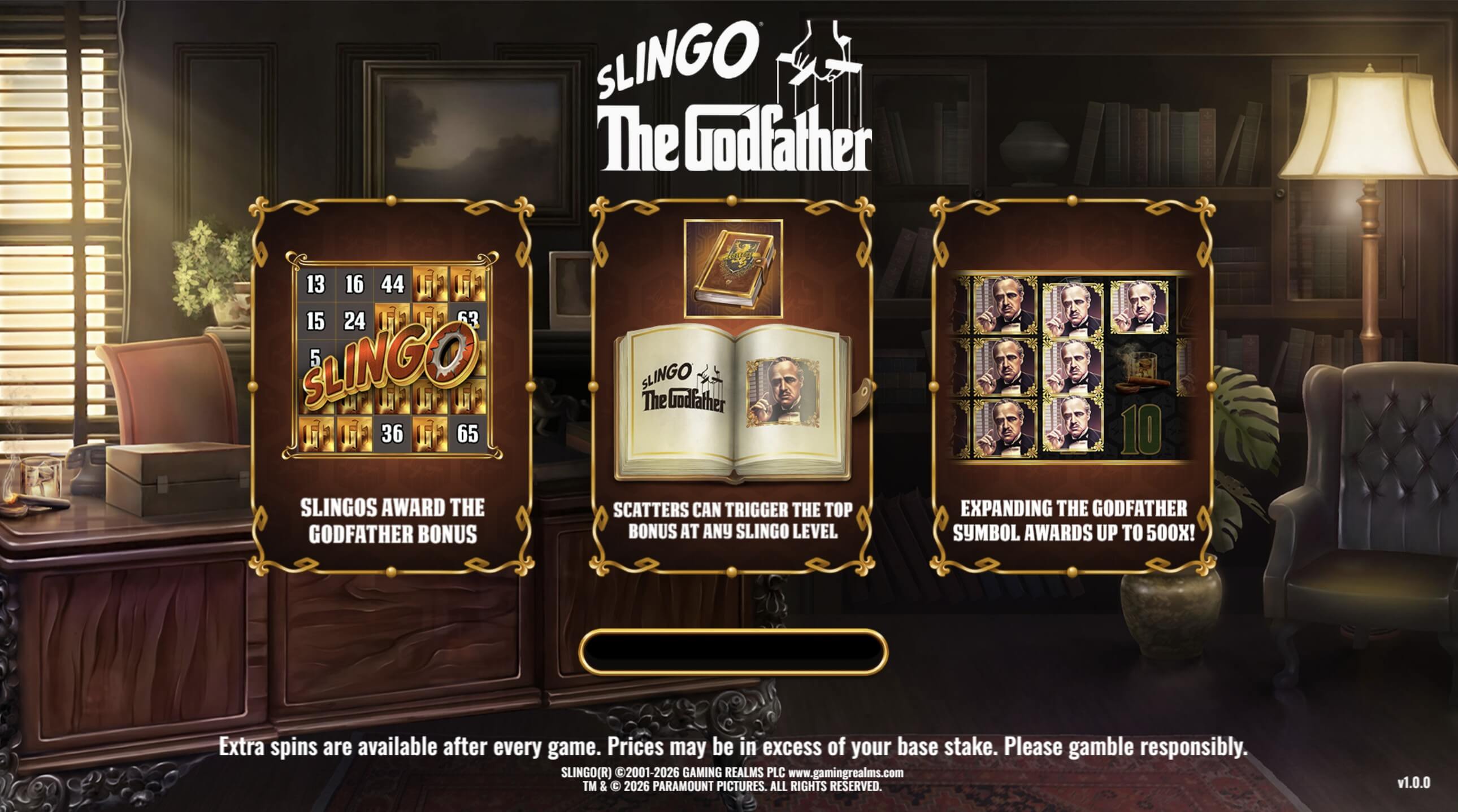slingo the godfather features