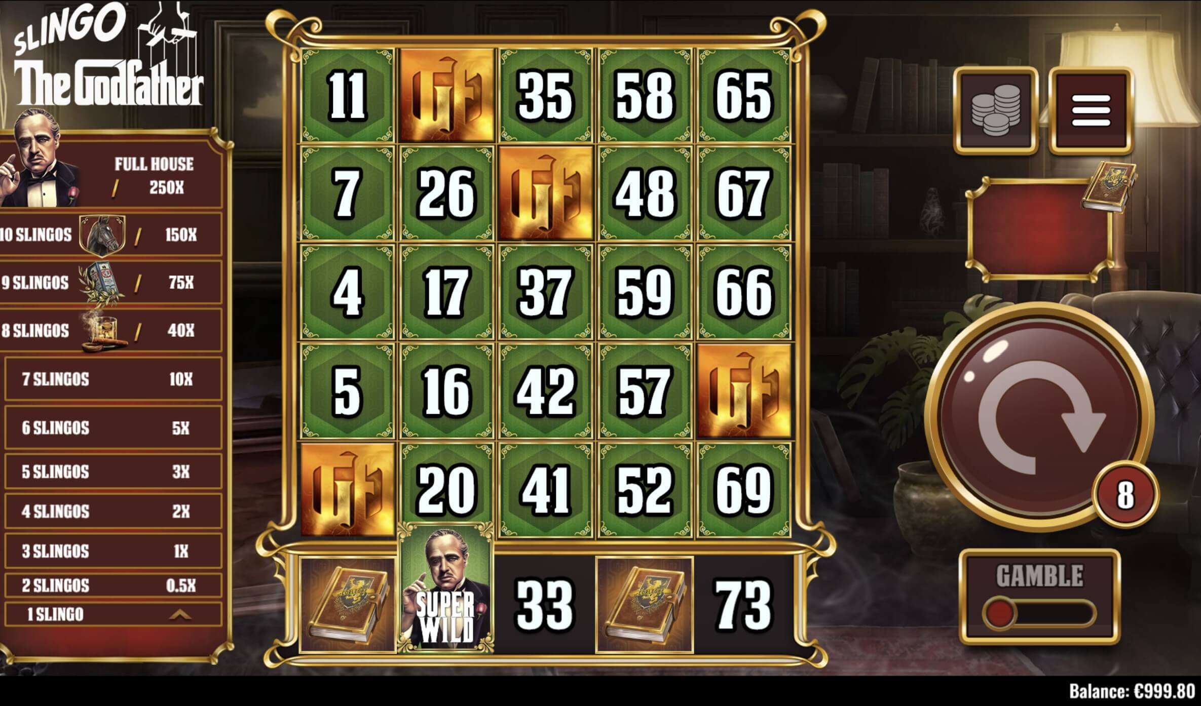thegodfather slingo slot review