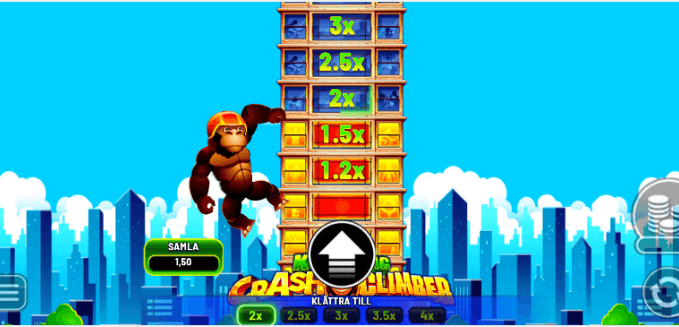 king kong crash climber in game screen
