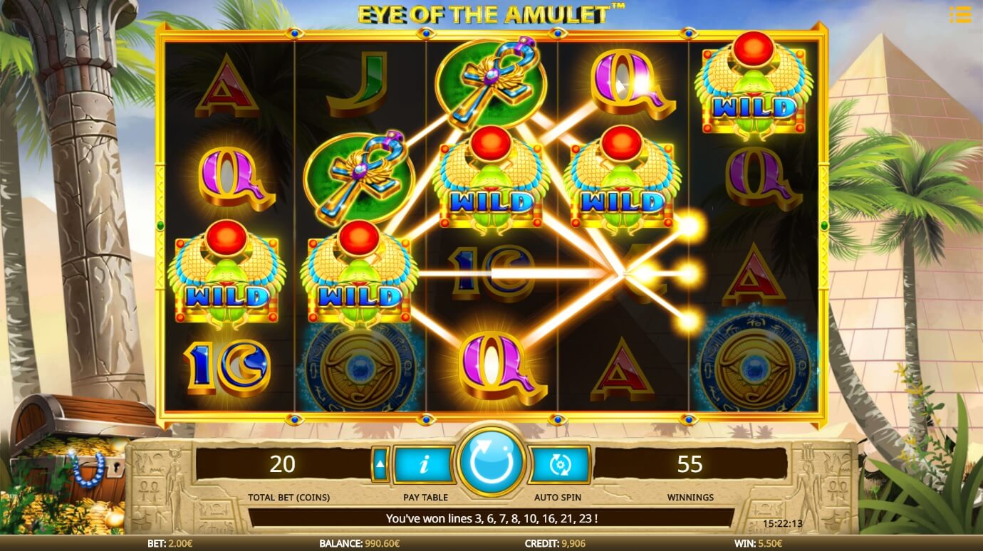 EYE OF THE AMULET 20€ FREE SPINS