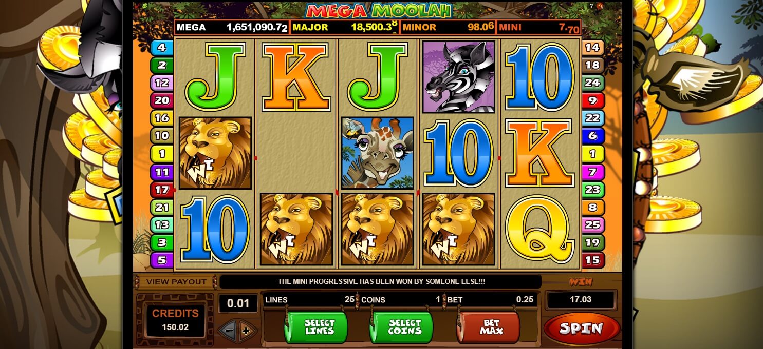 mega moolah slot