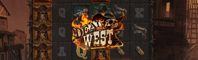 dead west slot logo and reels