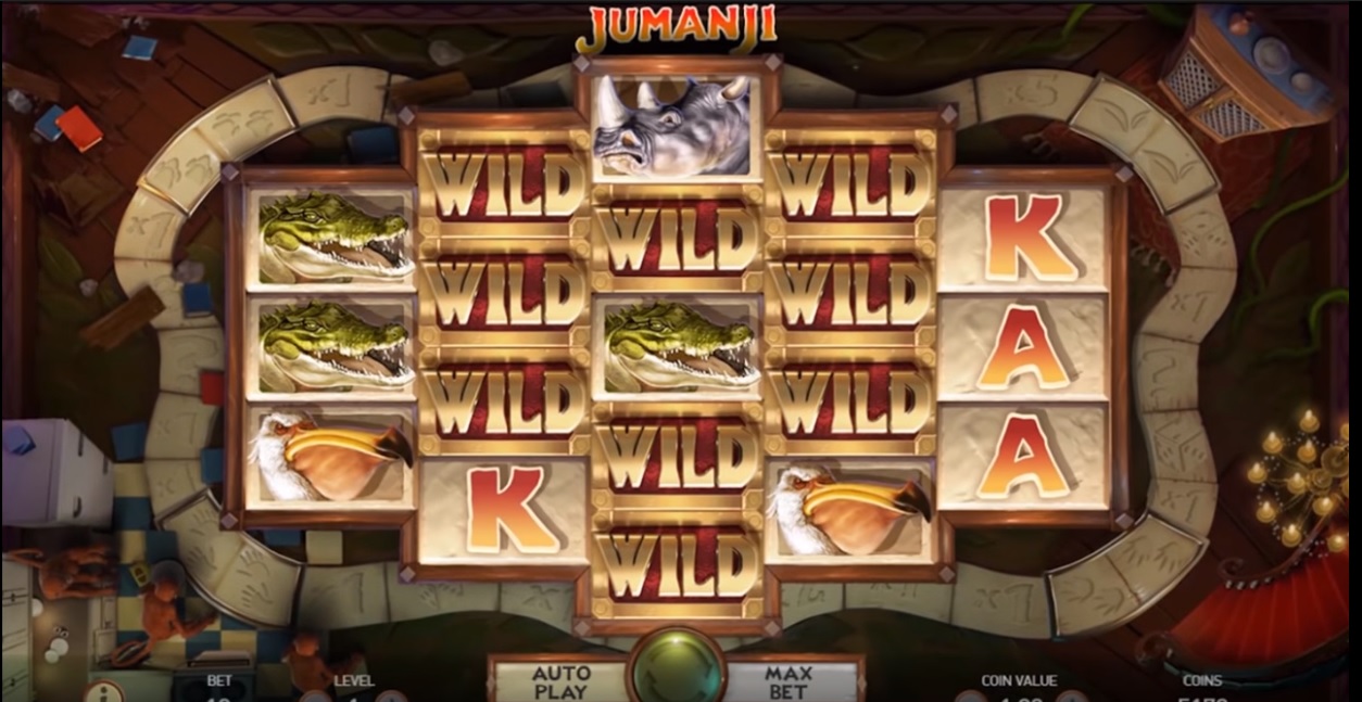 jumanji slot screen
