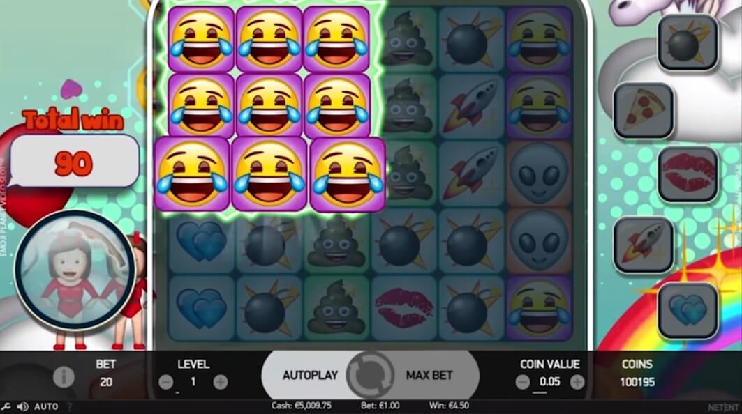 emoji slot screen