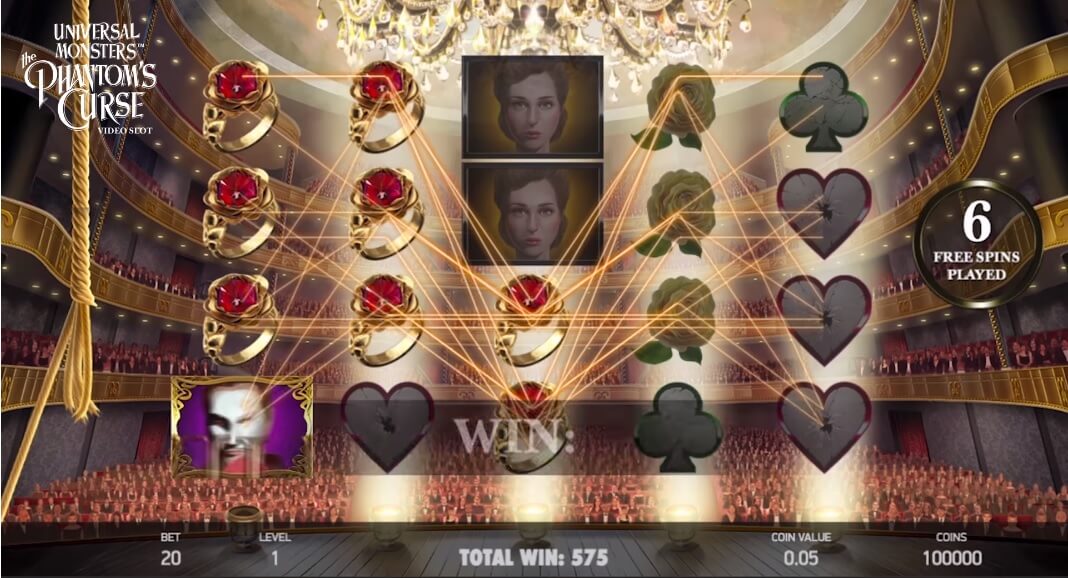 the phantoms curse slot screen