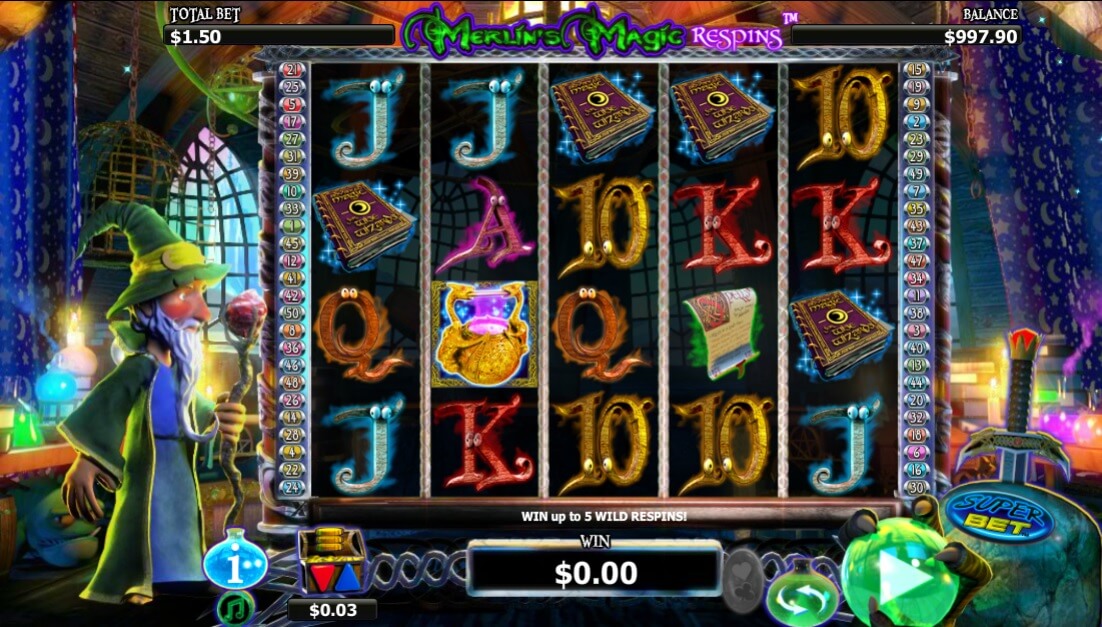 merlins magic respins slot