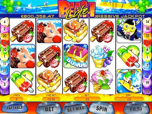 beach life slot machine
