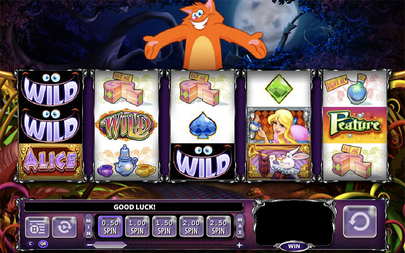 alice and the mad tea party online slot 